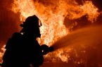 آتش‌سوزی کارگاه غیرمجاز رنگ و چسب در شهر قنوات بطور کامل مهار شد