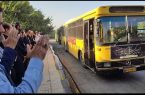اولین کاروان اتوبوس‌های شهرداری کرمانشاه عازم مرز خسروی شد