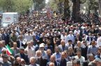 تشییع شهدای حوادث تروریستی جنوب سیستان و بلوچستان در راهپیمایی روز قدس در زاهدان