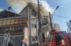 مصدومیت ۴ آتش‌نشان در حادثه آتش‌سوزی ساختمان درالقرآن تالش
