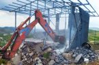 تخریب ۳۶ بنای غیرمجاز در اراضی کشاورزی قزوین
