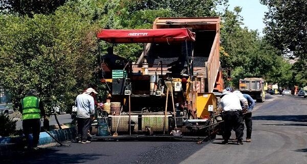 توزیع ۲۳۰ هزار تن آسفالت در معابر اصلی و فرعی تبریز